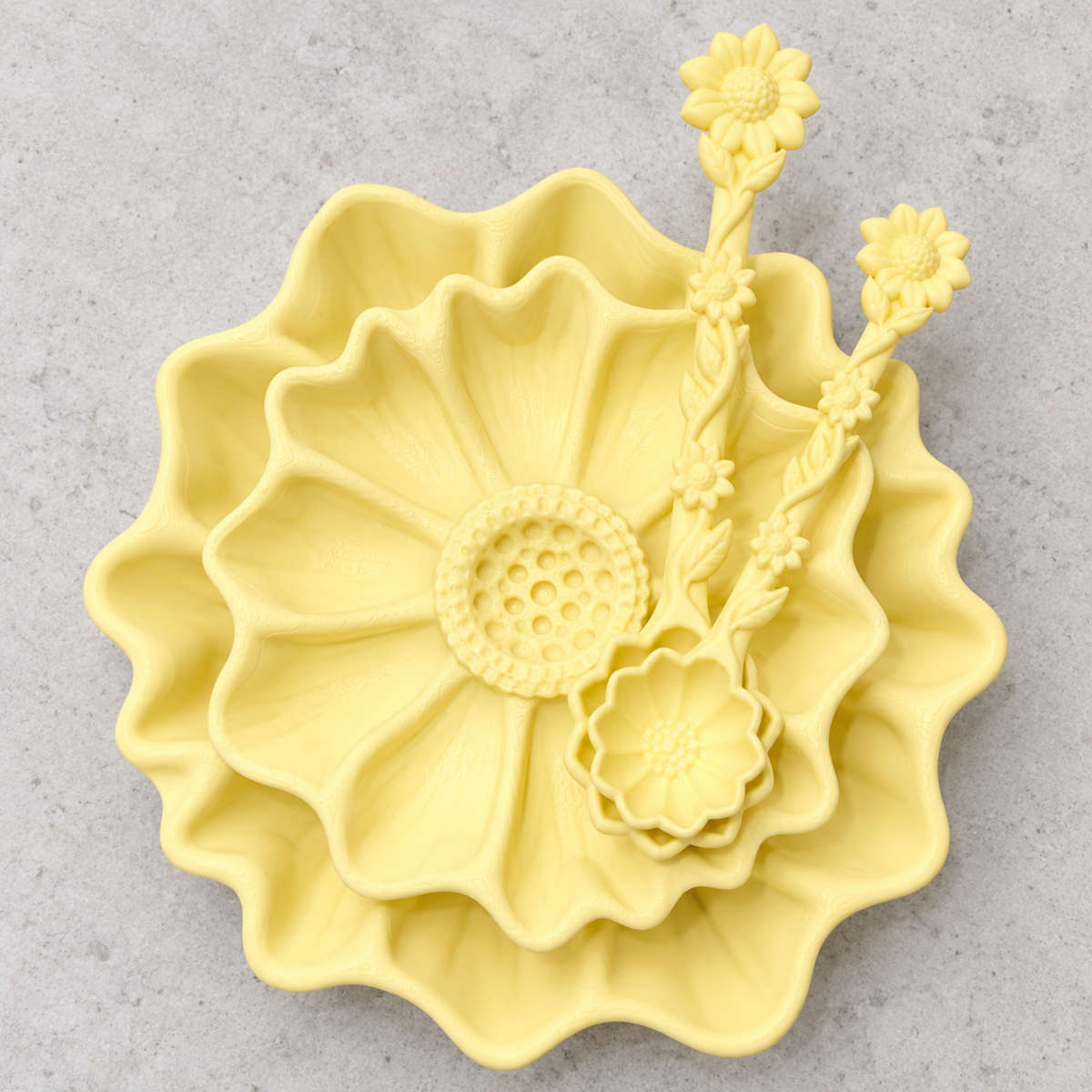 Sunflower Sorting Trays & Spoons