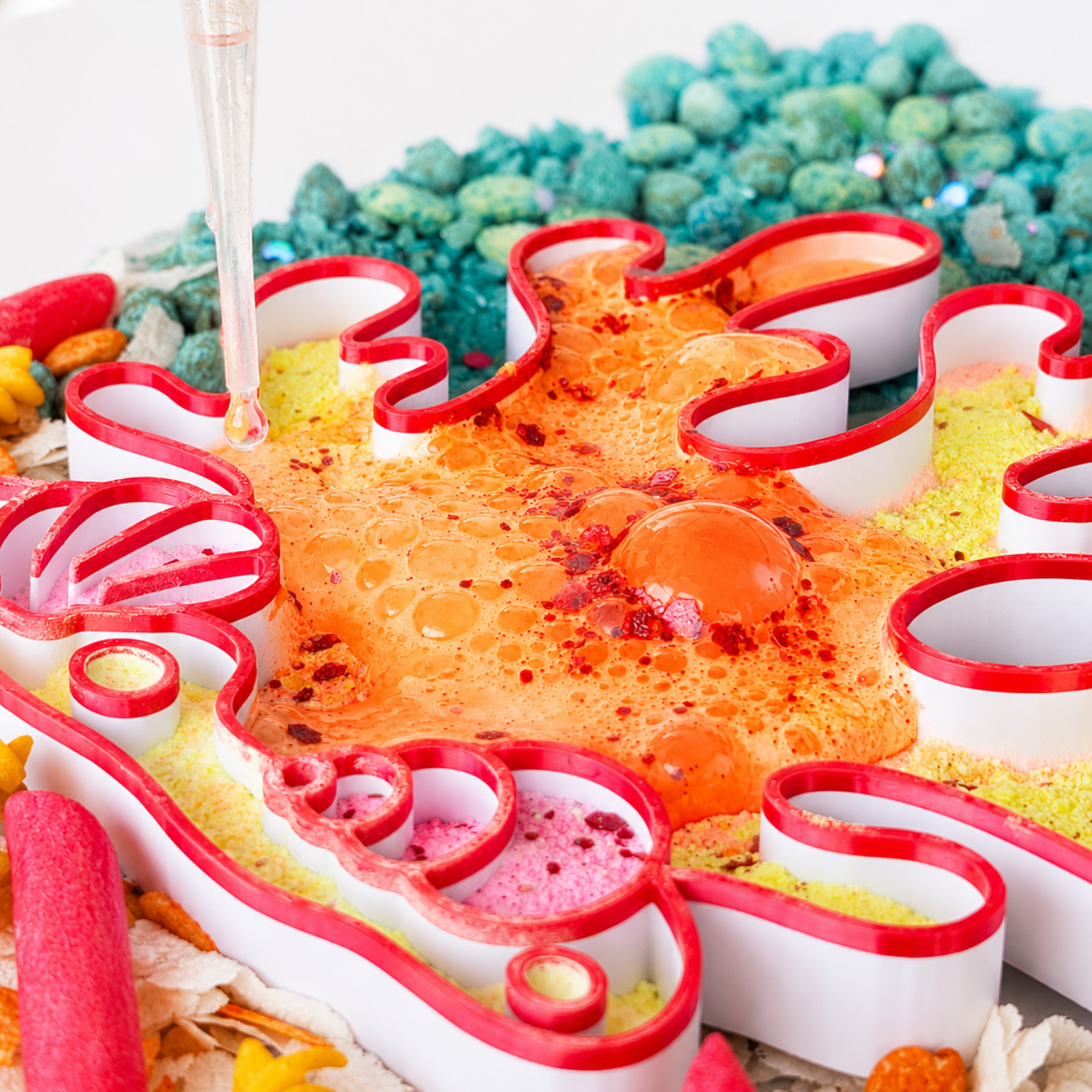 Coral Reef Sensory Play Tray