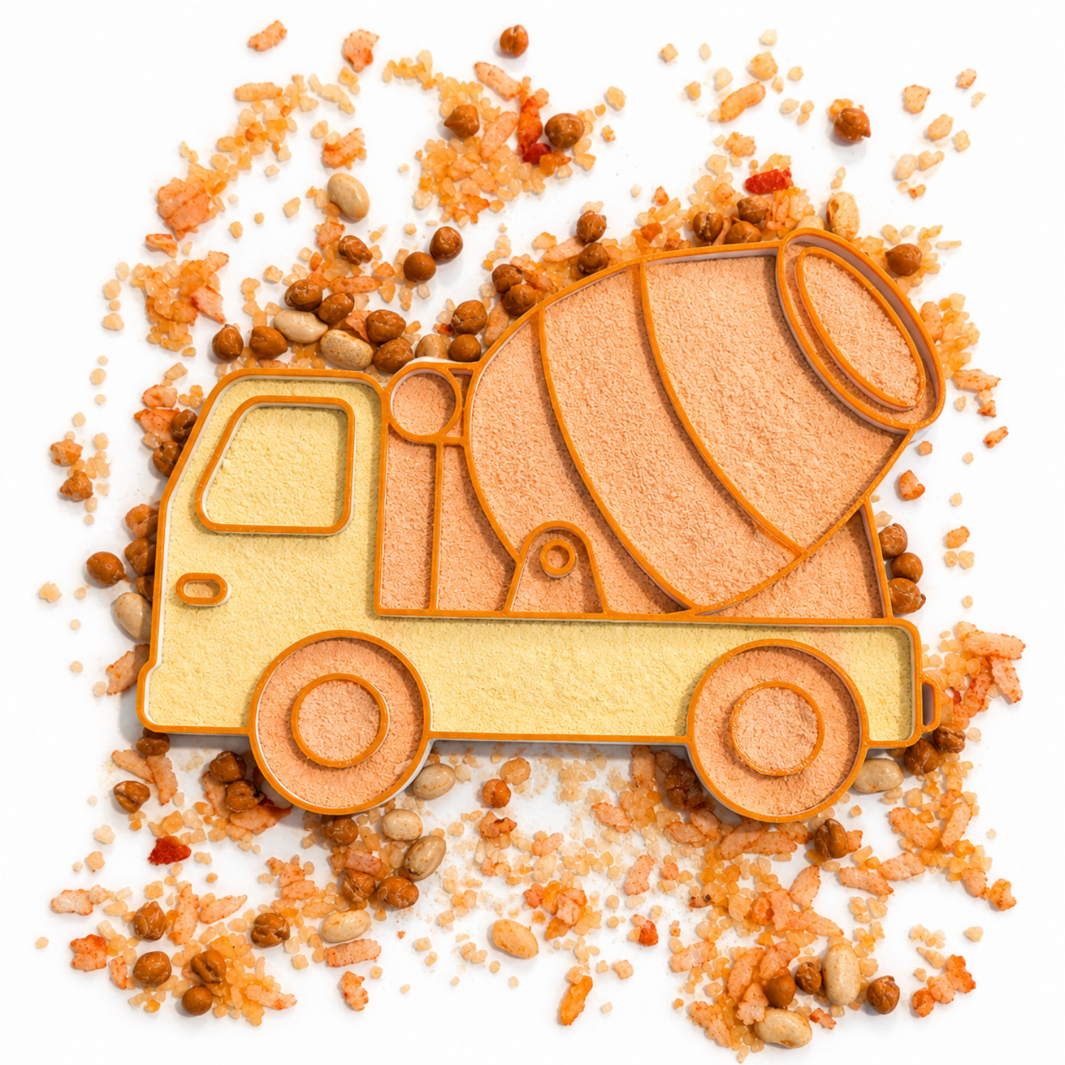 Cement Mixer Sensory Play Tray