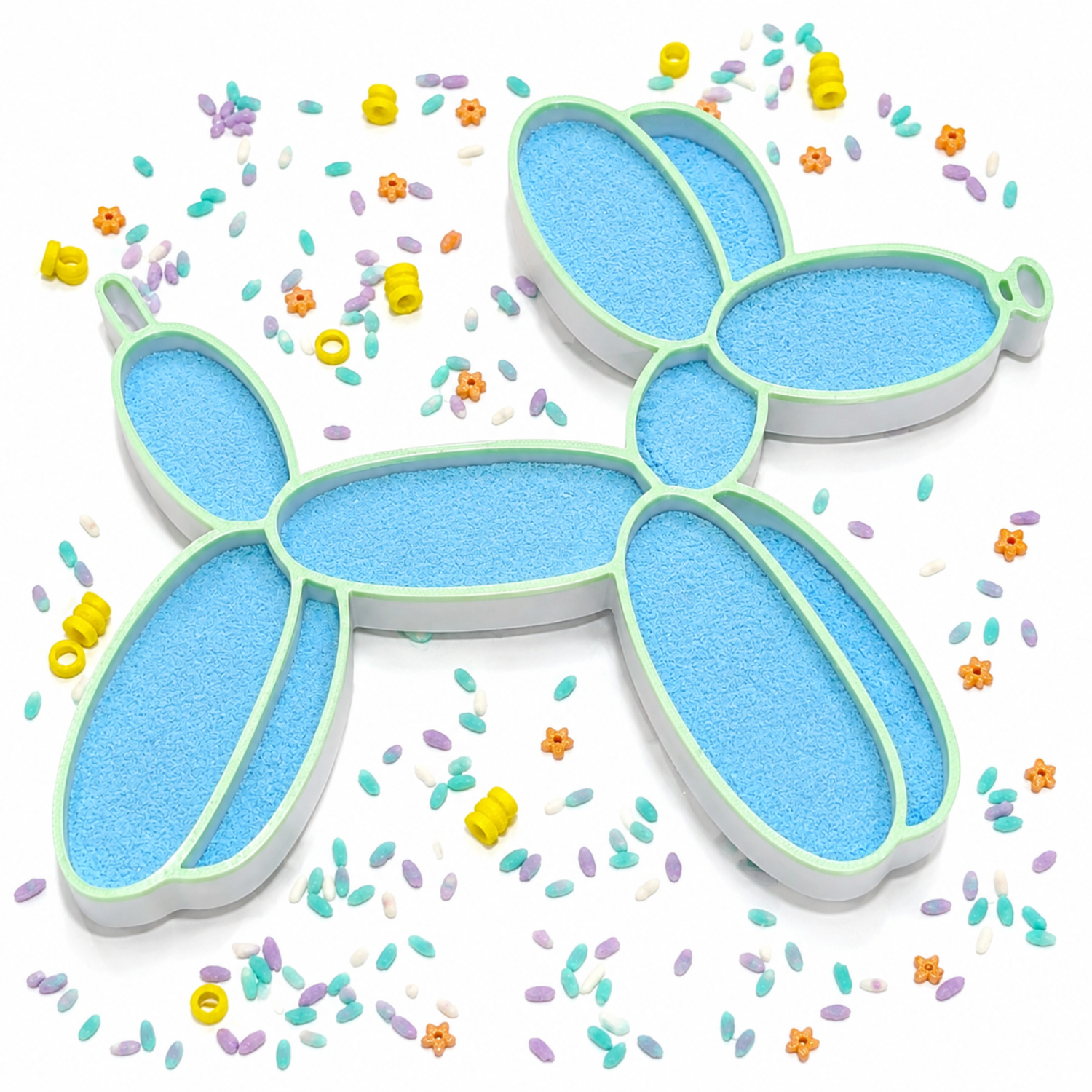 Balloon Pup Sensory Play Tray