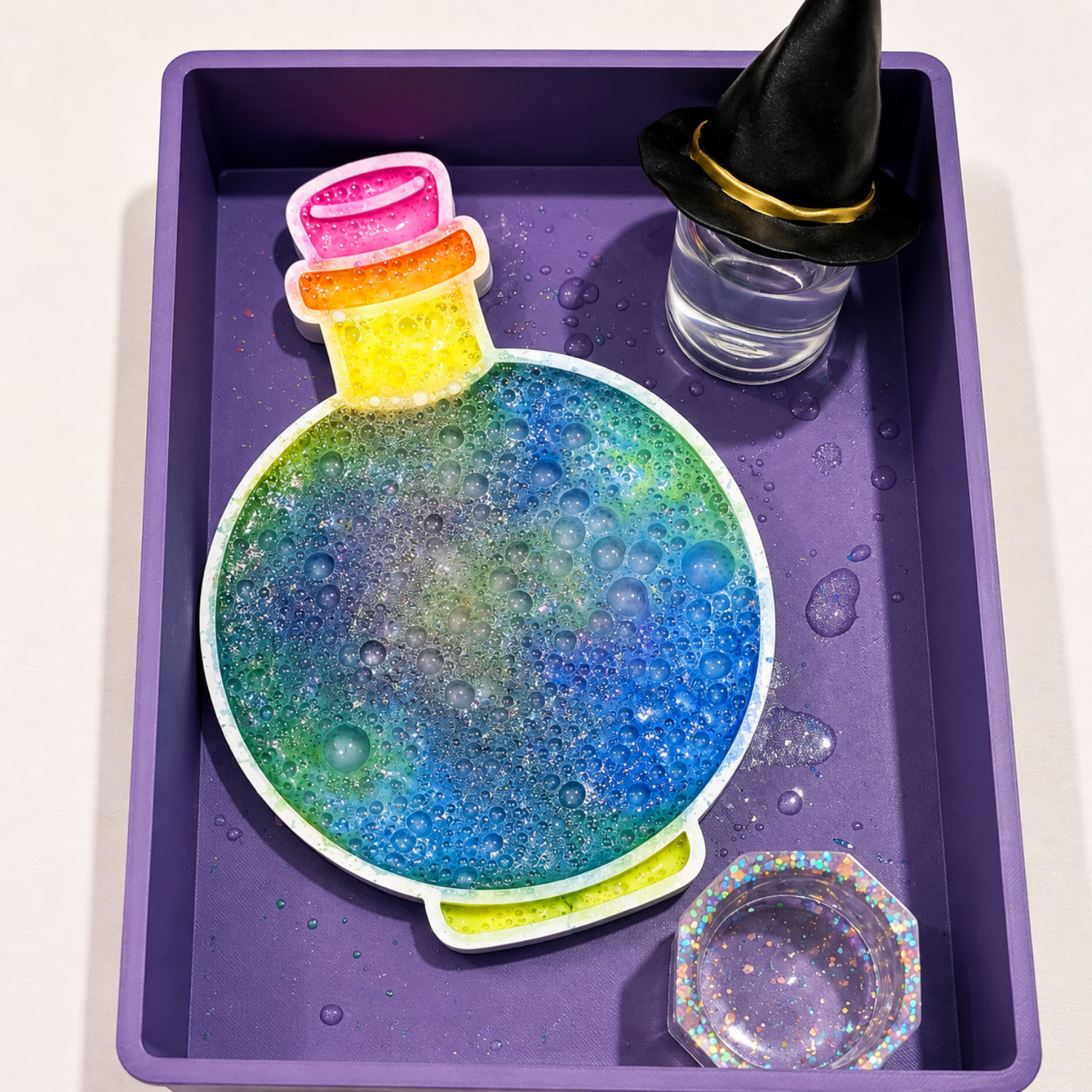 Potion Bottle Sensory Play Tray