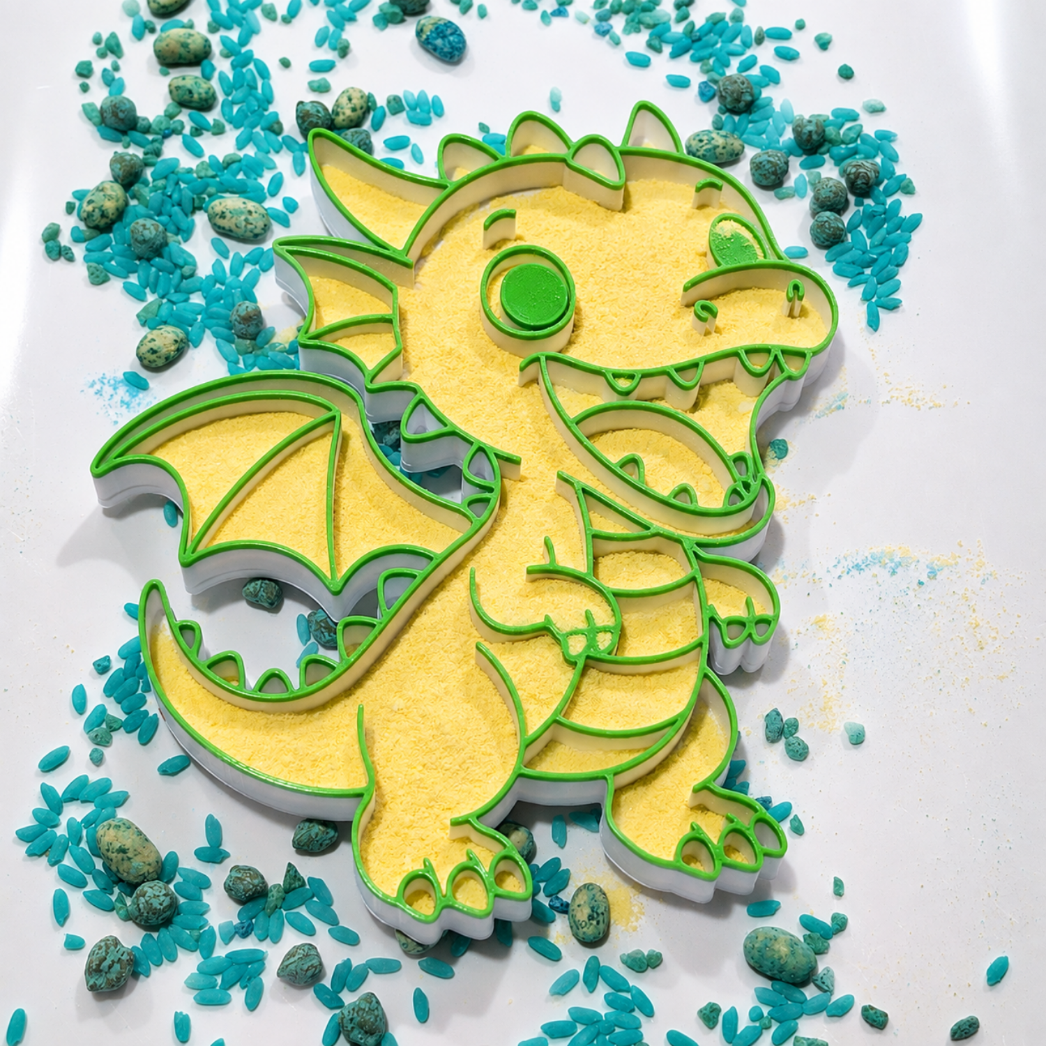 Hungry Dragon Sensory Play Tray