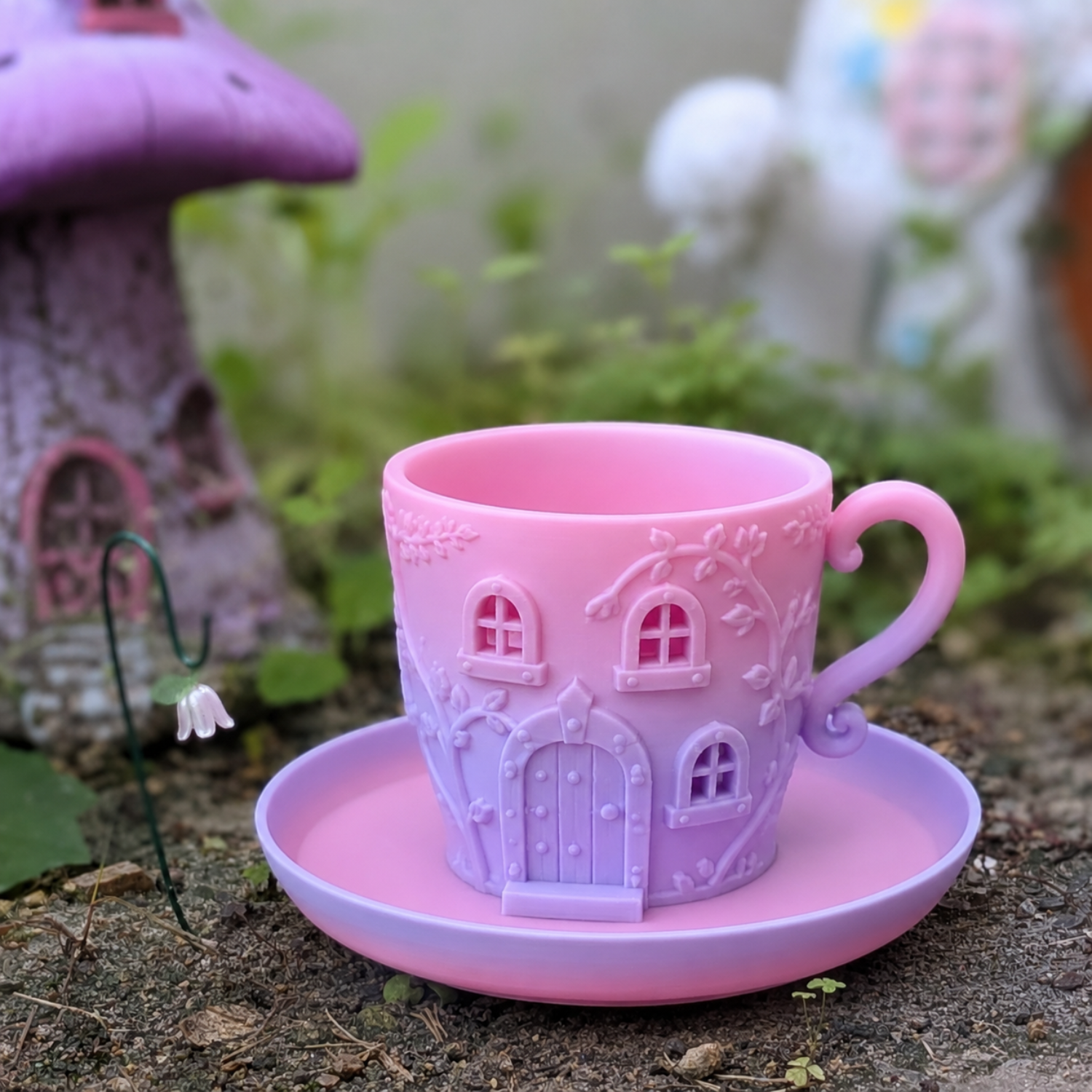 Fairy Cottage Cup & Saucer